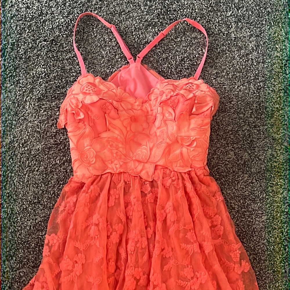 Anthropology Pink Maxi dress